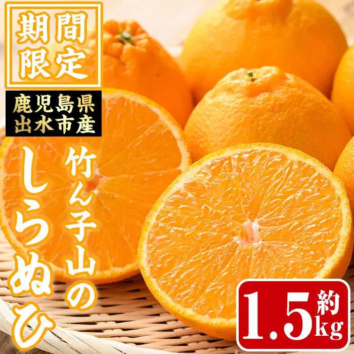 ≪数量・期間限定≫いずみ産 竹ん子山のしらぬひ 約3kg しらぬい 不知火 柑橘 みかん フルーツ 【イーサイドライン】 i1339