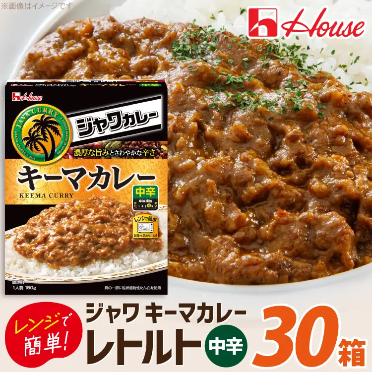 ハウス ジャワカレー キーマカレー 30個 [翔栄通商 愛知県 江南市 ko23btu570021]