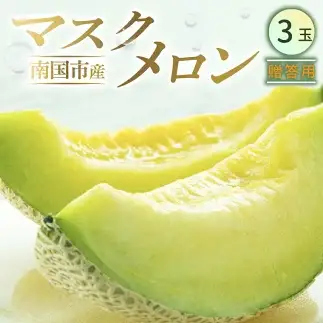 マスクメロン 贈答用 3玉 | 完熟メロン