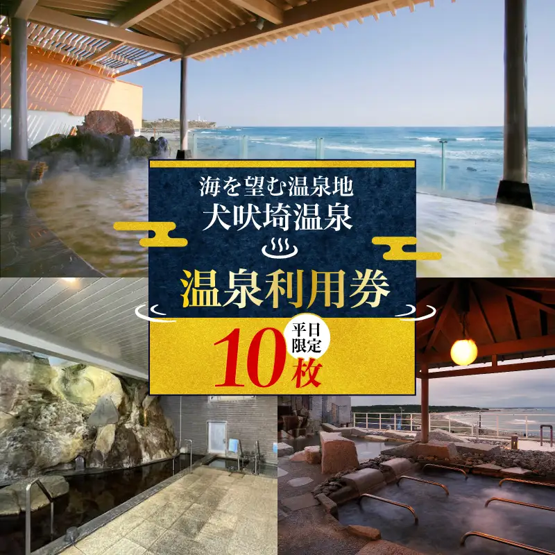 温泉 犬吠埼温泉 温泉利用券 平日限定 10回分
