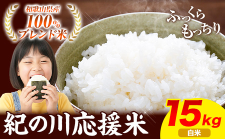 米 15kg お米 紀の川応援米 白米 15キロ