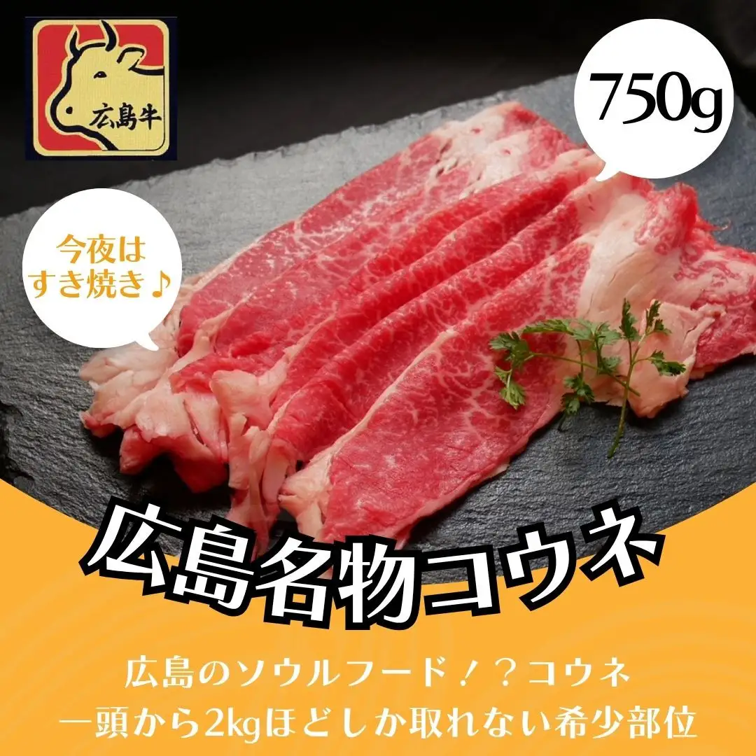 広島名物！広島牛コウネギフト(750g)