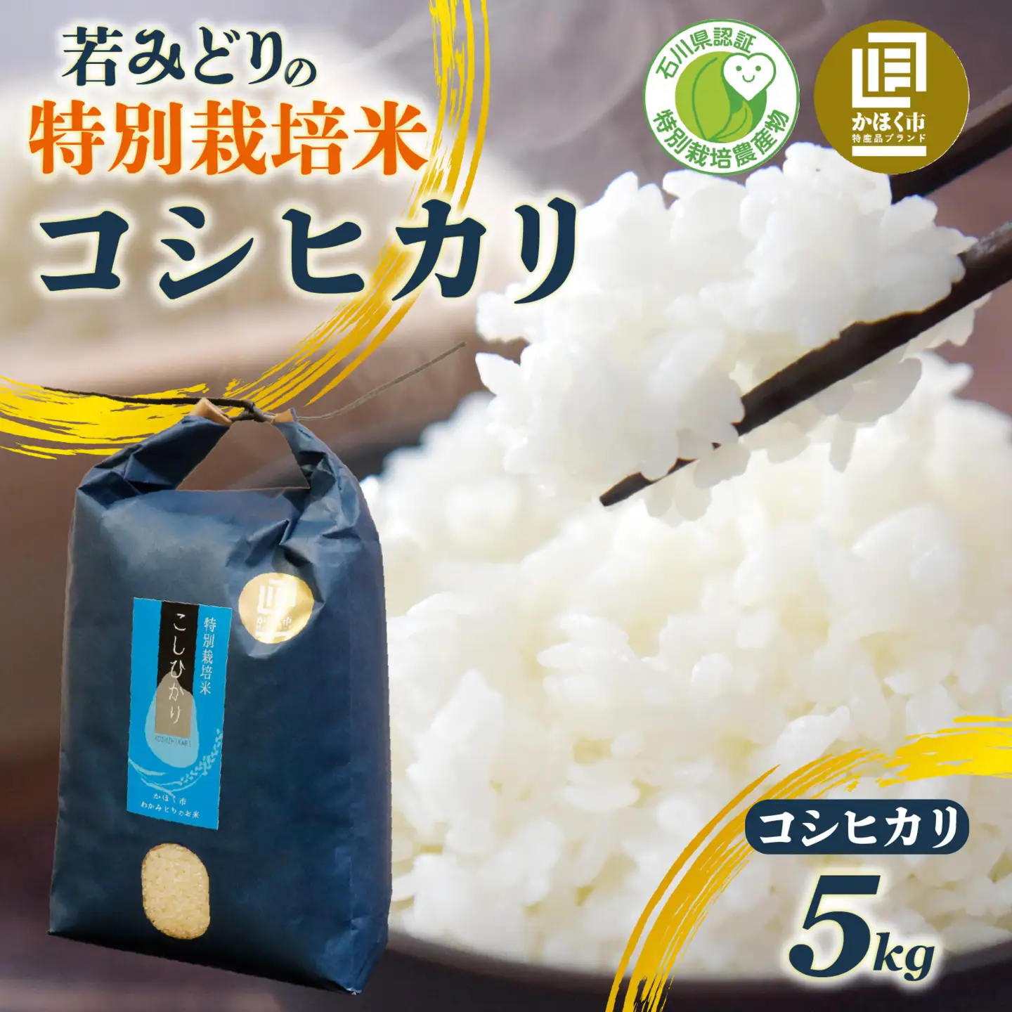 若みどりの こしひかり 5kg 白米  /  コシヒカリ 令和7年産 