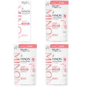 ミノン アミノモイスト ジェントルウォッシュ ホイップ１本、詰替用３個セット