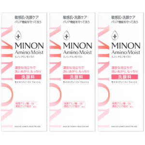 ミノン アミノモイスト モイストクリーミィ ウォッシュ３本セット