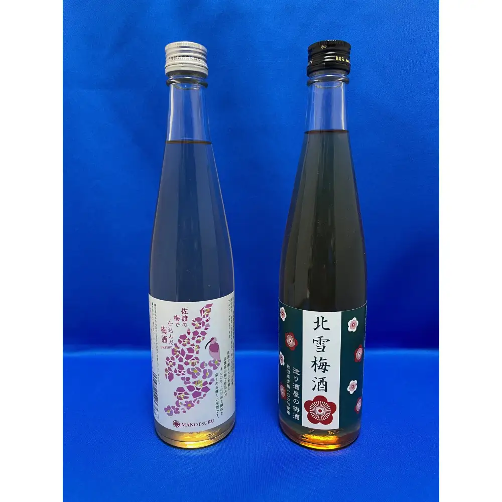 佐渡島から　北雪と真野鶴の梅酒　500ml 各1本