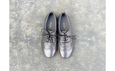 軽量メダリオンシューズ　【ガンメタリック / サイズ　26.0センチ】