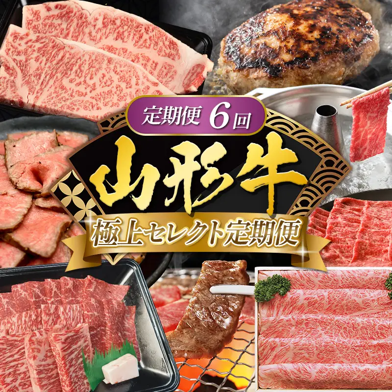 【定期便6回】山形牛 極上セレクト定期便 FY25-462