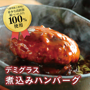 ブランド豚100％煮込みハンバーグ　220ｇ×5個 [H2091]