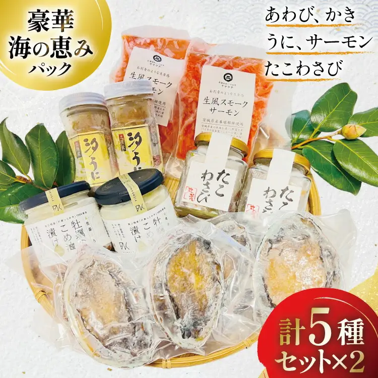 豪華 海鮮5種 たっぷり海の恵みパック [たみこの海パック 宮城県 南三陸町 m304amh560092]