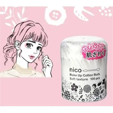 【富田林市産】nico soft メイク綿棒(100本入×60個セット)総本数6,000本入【1704059】
