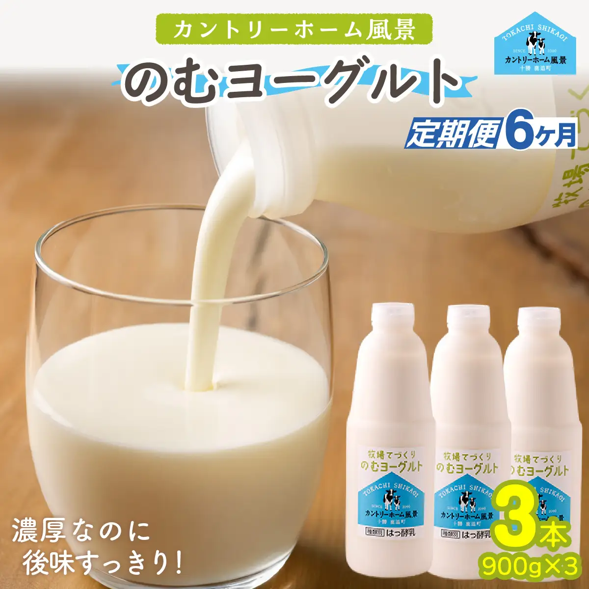 【定期6ヶ月】のむヨーグルト 900g ×3 SKB037