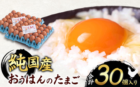 信州産純国産鶏「おうはん」のたまご　30個入り