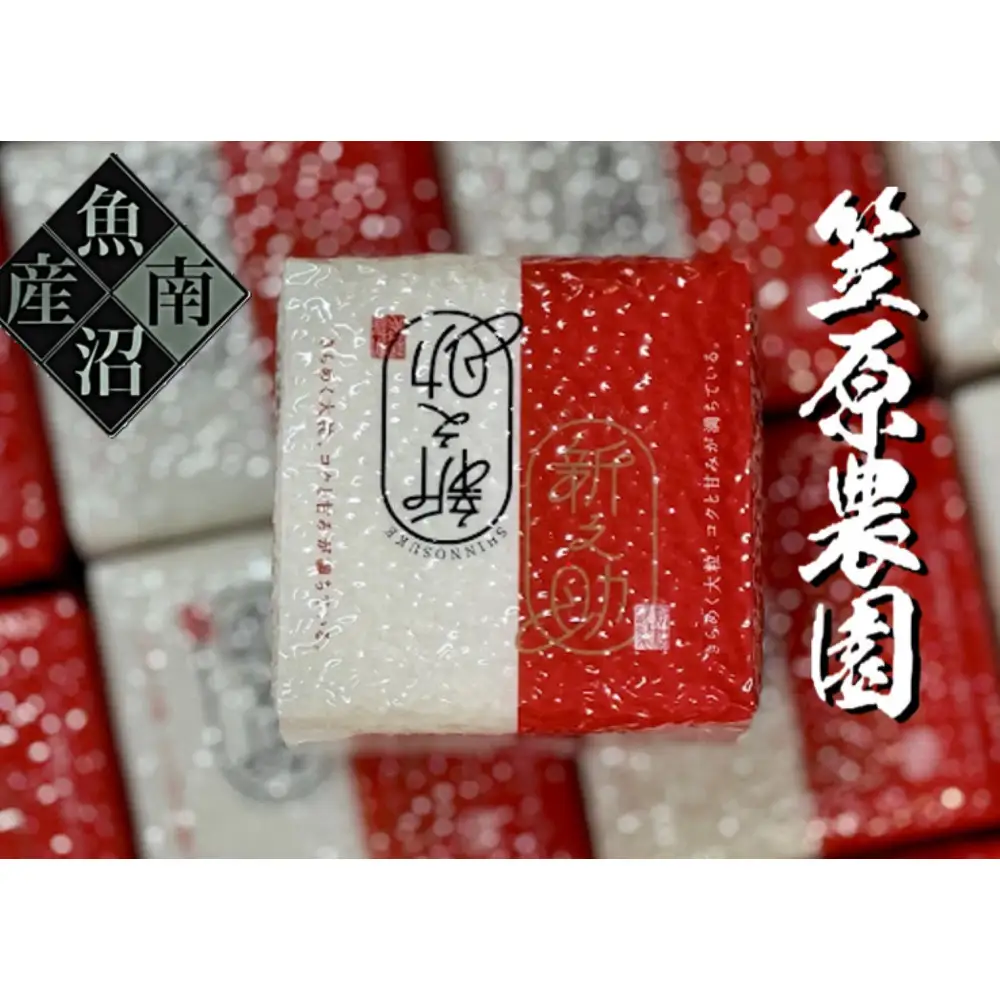 【令和７年産】南魚沼産 笠原農園米 新之助　２合真空パック２０個 【銘柄米 ブランド米 精米 新之助 魚沼産 南魚沼産 プレミアム 新潟米 新潟県産 高評価 高品質 高級 国産米 産直 ご飯 御飯 ごはん 厳選】