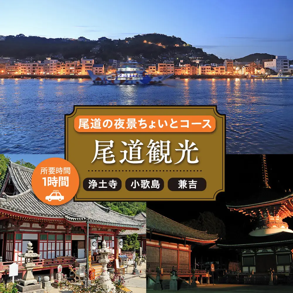 尾道の夜景ちょいとコース1時間
