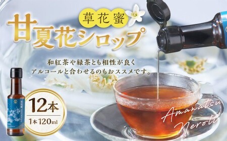 草花蜜 甘夏花 Amanatsu Neroli 120ml×12本 計1440ml 甘夏みかん 香り シロップ ネロリ 甘夏シロップ フルーツシロップ 【2026年6月上旬より順次発送】