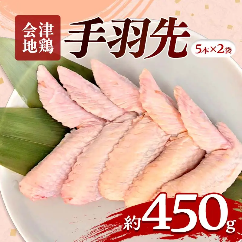 会津地鶏 手羽先 10本 約450g FAG-0037