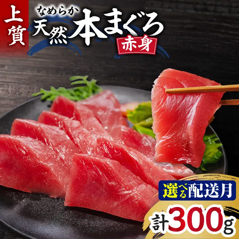＜選べる配送月＞ 【 上質 】 天然 本まぐろ 赤身 2柵 【 なめらか 】 M005-001 冷凍 マグロ