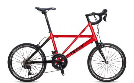 Tyrell(タイレル)  CSi キャンディーレッド フラットハンドル 自転車  ミニベロ スポーツ ロードバイク スポーツサイクル 簡単 コンパクト 通勤 通学 サイクリング 変速付き 香川県