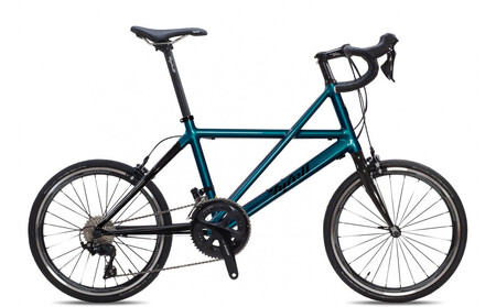 Tyrell(タイレル)  CSi ターコイズナイト フラットハンドル 自転車  ミニベロ スポーツ ロードバイク スポーツサイクル 簡単 コンパクト 通勤 通学 サイクリング 変速付き 香川県