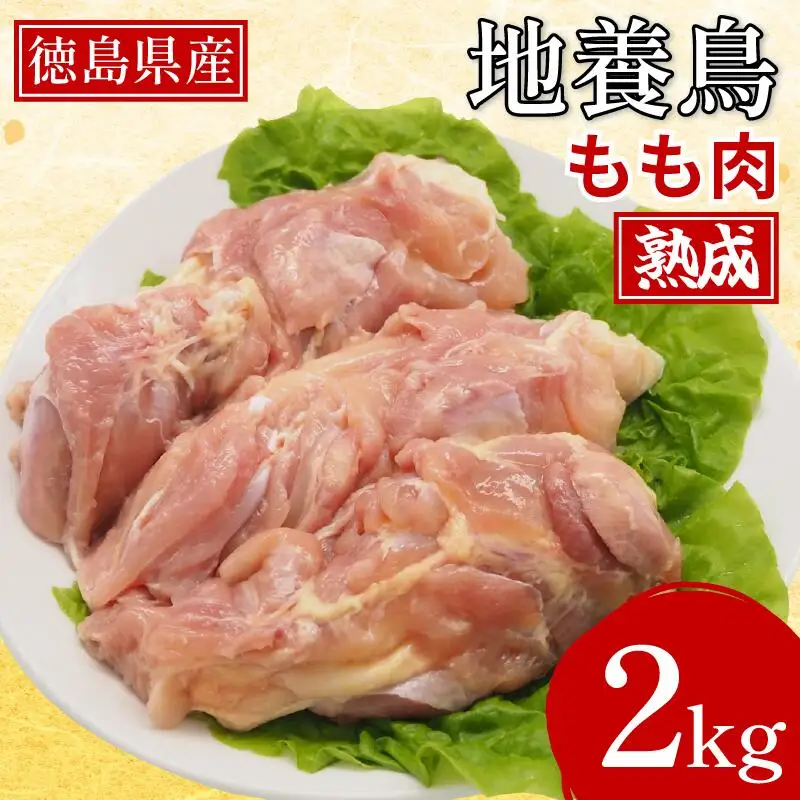 熟成地養鳥 もも 肉 2kg 冷蔵 地鶏 鶏もも肉 国産 【 鶏肉 】