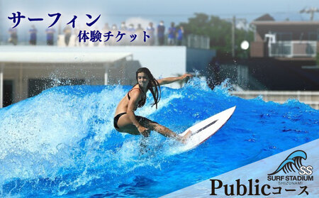 【Public 土日祝コース 中級～上級者向け】サーフィン 練習 体験 土日祝コース チケット ＜静波サーフスタジアム＞ 