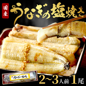 【うなぎ】新月の塩使用鰻の塩焼き1尾（白焼き風）