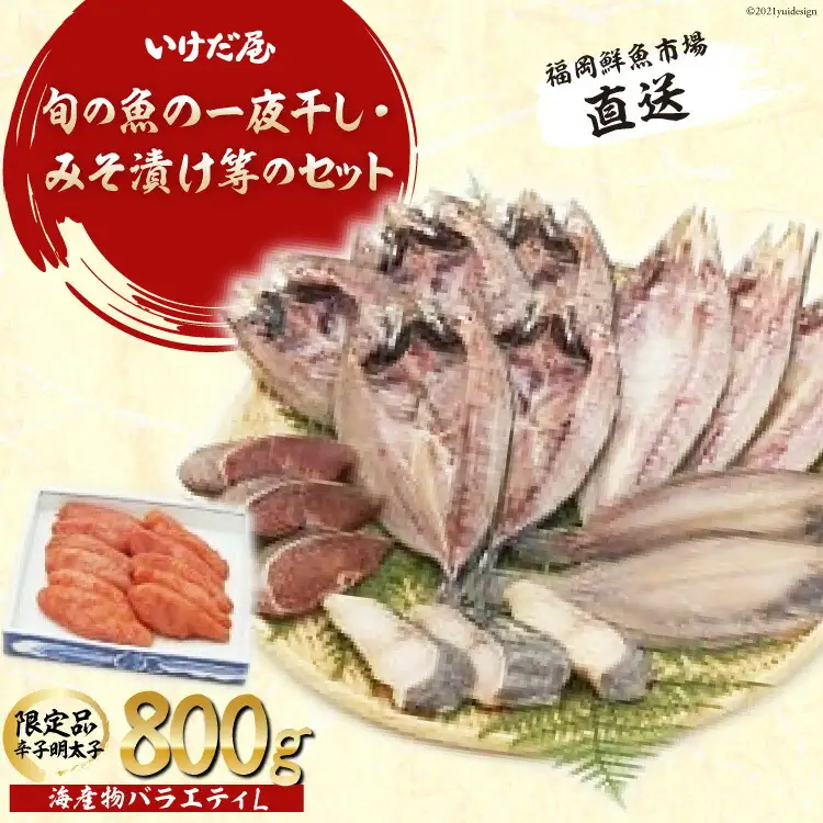 福岡鮮魚市場 海産物バラエティ L [いけだ屋 福岡県筑紫野市 50002]