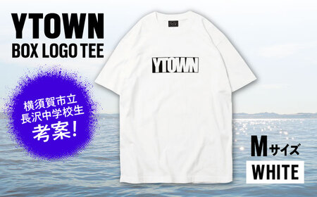 【Mサイズ】YTOWN BOX LOGO TEE WHITE【YTOWN】[AKIK002-2]