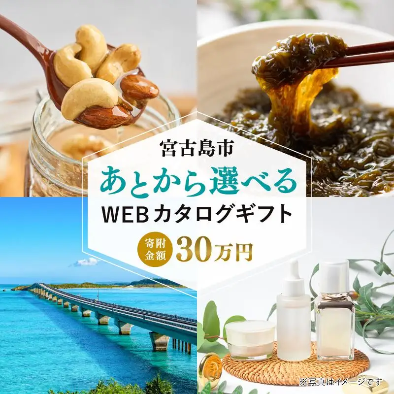 あとから選べるWEBカタログギフト（寄附30万円コース）90000ポイント宮古島市（JO003）