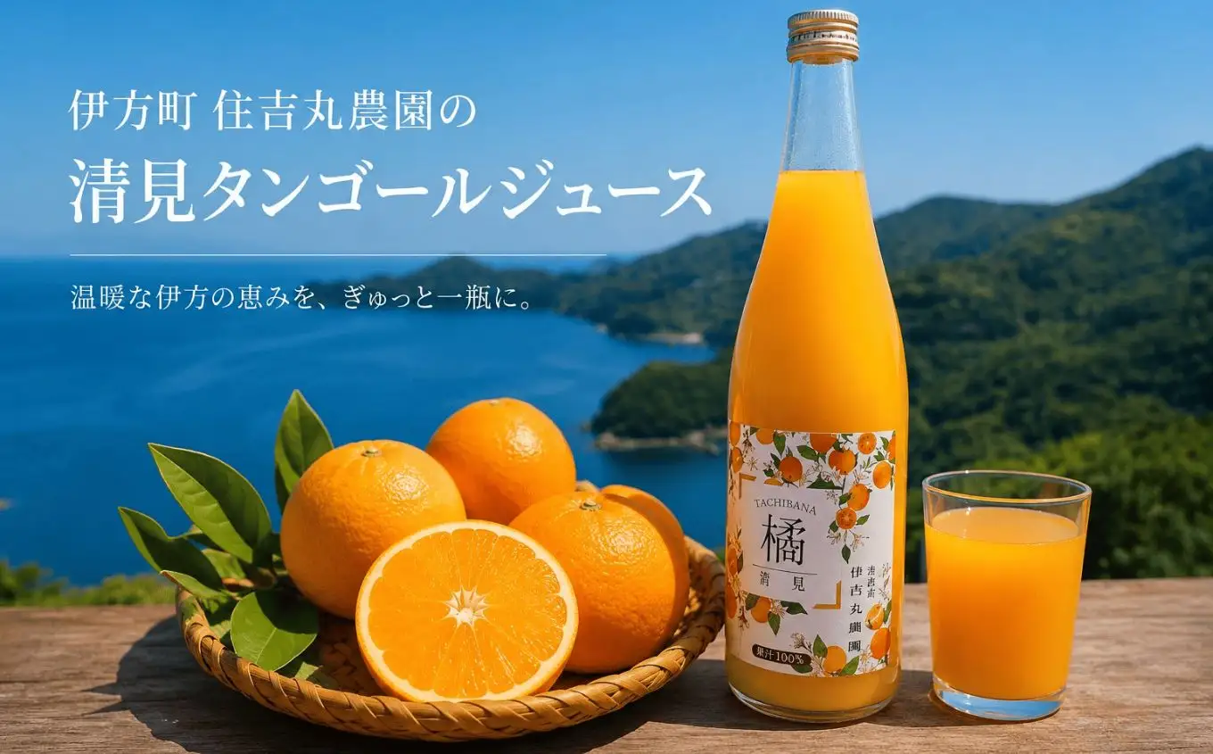 清見タンゴールジュース【ふるさと納税 人気 おすすめ ランキング 清見タンゴール ジュース みかん ミカン オレンジ 無農薬 有機栽培 佐田岬半島 農家直送 住吉丸農園 愛媛県 伊方町 送料無料】IKTBN001