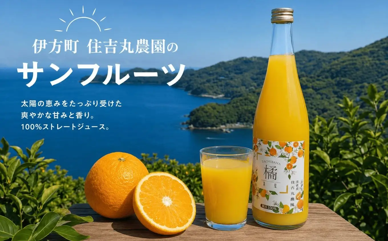 サンフルーツジュース【ふるさと納税 人気 おすすめ ランキング サンフルーツジュース みかん ミカン オレンジ 無農薬 有機栽培 佐田岬半島 農家直送 住吉丸農園 愛媛県 伊方町 送料無料】IKTBN003
