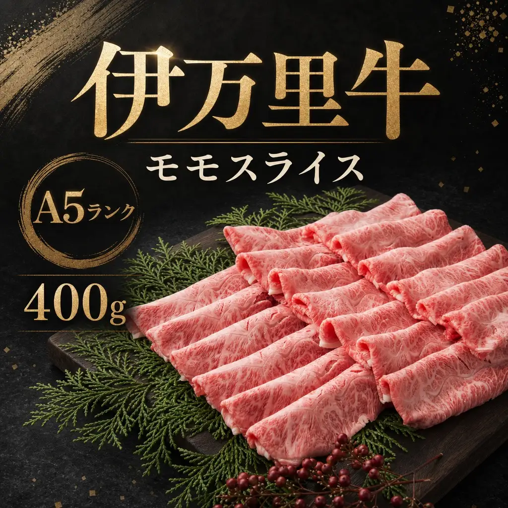 伊万里牛 A5 モモスライス すき焼き しゃぶしゃぶ 焼肉用 400g 001-J1849