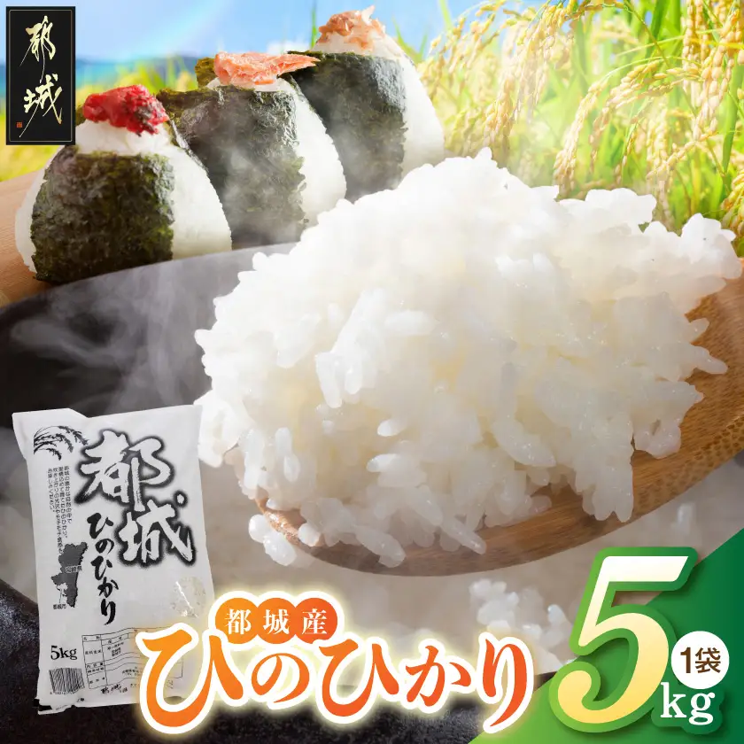 都城産のお米「ひのひかり」5kg_MJ-22-002-5kg_(都城市) 都城産 ひのひかり 白米 盆地 5kg