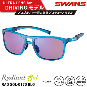 サングラス SWANS スワンズ Radiant Sol RAD SOL-0170 ﾍﾝｺｳ ﾏﾙﾁ BLG
