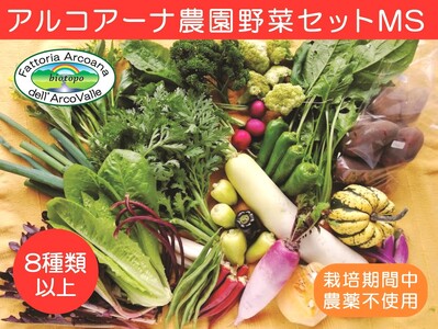【２０２６年７月～発送】アルコアーナ農園野菜セット（栽培期間中農薬不使用）ＭＳサイズ　0148-2607