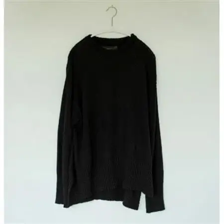 【ezu】monochrome sweater black /コットン100%◆黒◆Mサイズ【1720353】