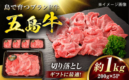 五島牛 切り落とし 1kg（200g×5P）五島市/meat shop FUKU[PHF017]