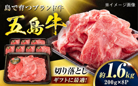五島牛 切り落とし 1.6kg（200g×8P）五島市/meat shop FUKU[PHF021]