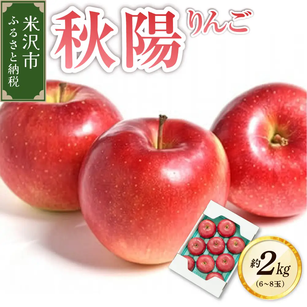 【先行予約】 令和8年産 りんご 秋陽 約2kg 山形 りんご