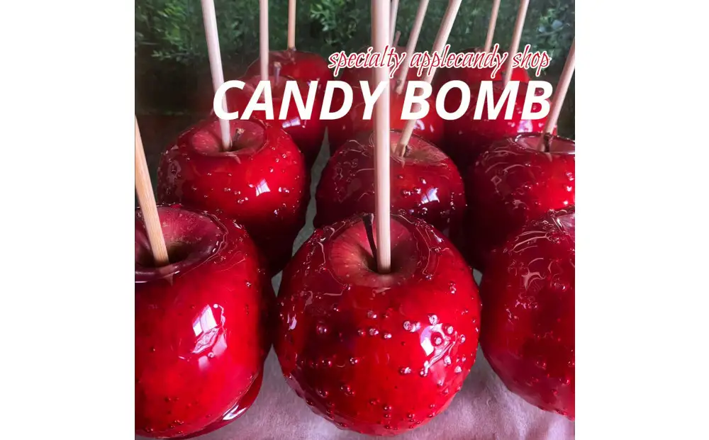 CANDY BOMBの”ばえる”りんご飴 3個入り