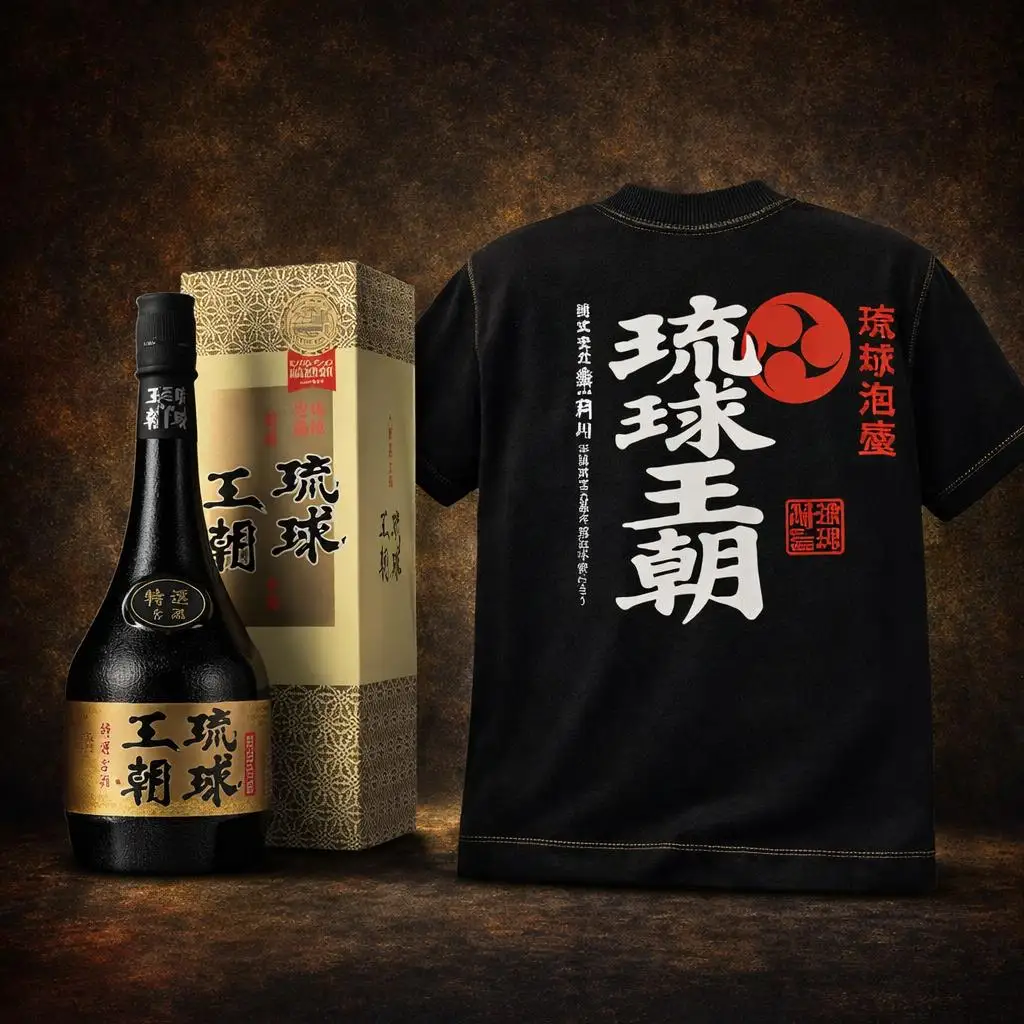 多良川 琉球王朝 特選古酒/720ml×Ｔシャツ(ＸＬ)セット（G123）