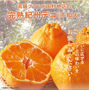 【先行予約】高級ブランド紀州和歌山 田村地区の完熟 紀州デコ（不知火）約8kg