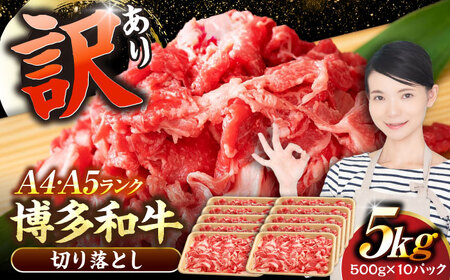 【訳あり】【A4〜A5】博多和牛 切り落とし 5kg（500g×10個）[VDZ156]