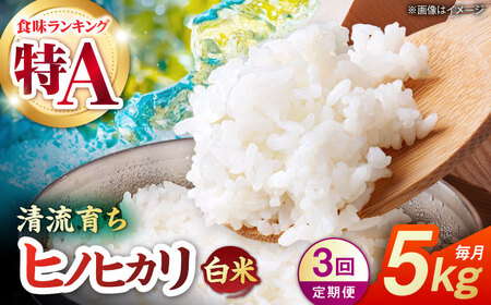 【先行予約】【3回定期便】山鹿市産 ヒノヒカリ 白米  5kg 【奥村果実園】[ZFK012]