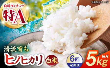 【先行予約】【6回定期便】山鹿市産 ヒノヒカリ 白米  5kg 【奥村果実園】[ZFK013]