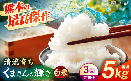 【先行予約】【3回定期便】くまさんの輝き 白米  5kg 山鹿市産【奥村果実園】[ZFK019]