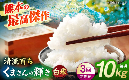 【先行予約】【3回定期便】くまさんの輝き 白米  10kg 山鹿市産【奥村果実園】[ZFK021]