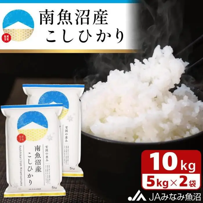 【令和7年産】南魚沼産こしひかり 精米 10kg ≪精米HACCP認定工場 特A獲得日本一産地 JAみなみ魚沼一番人気 高品質精米 雪国の恵み もっちり甘い 南魚沼産コシヒカリ コシヒカリ こしひかり 精米 銘柄米≫