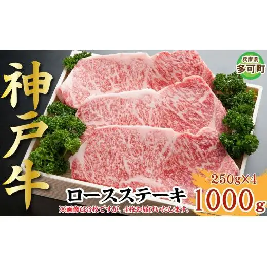 神戸牛 ロースステーキ 1000g TKST10 [1215]